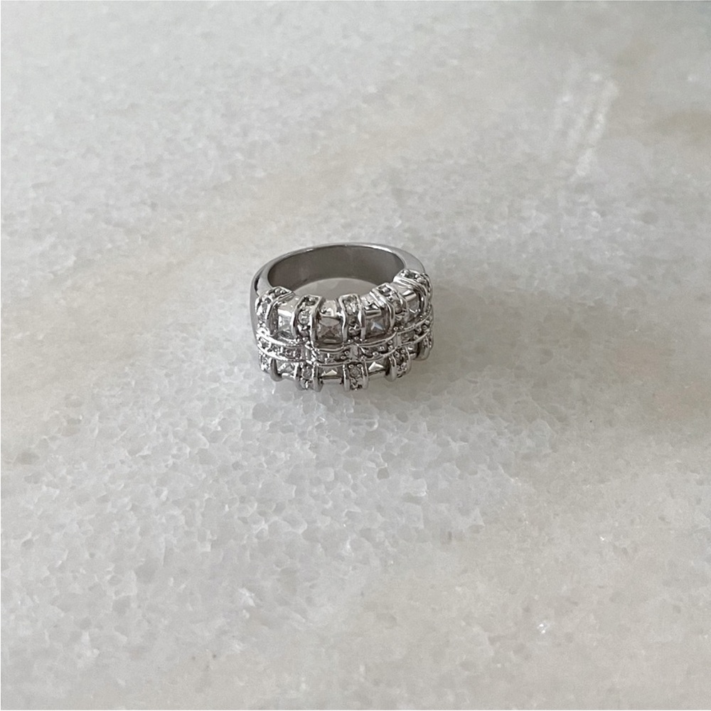 Premier Designs CZ Baguette Ring
